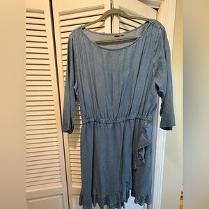 GAP Long Sleeve Denim Dress